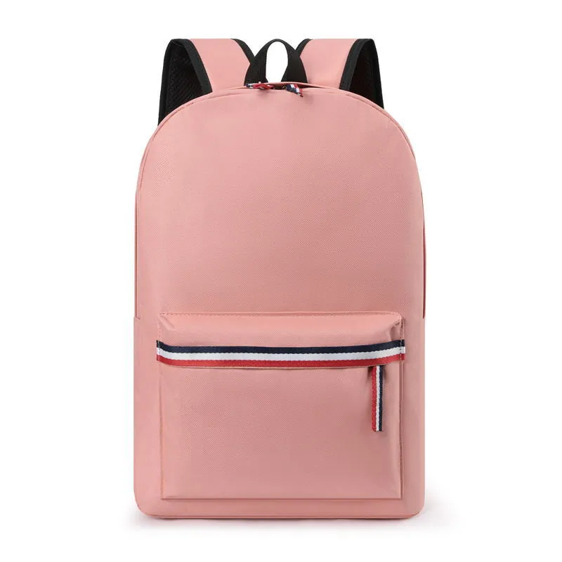 Picture of Backpack male and female student bag casual computer backpack（Pink）